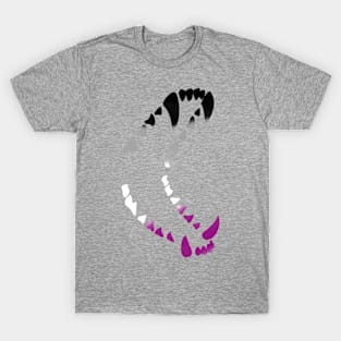 Wolf Teeth Pride: Asexual T-Shirt